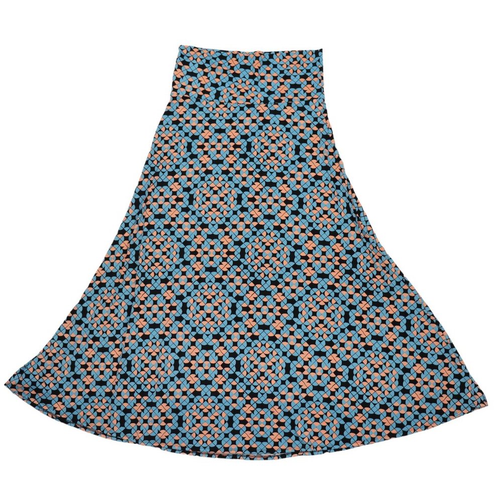 Lularoe Women's Maxi Skirt Geometric Pattern Size L